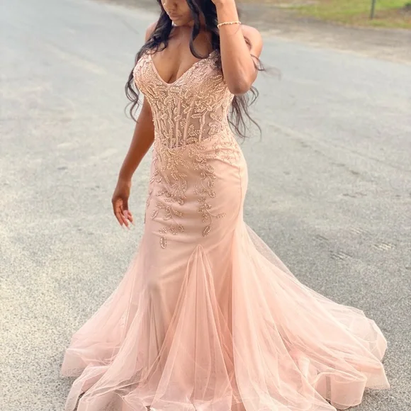 Dresses | Rose Gold Prom Dress Size 6 | Poshmark
